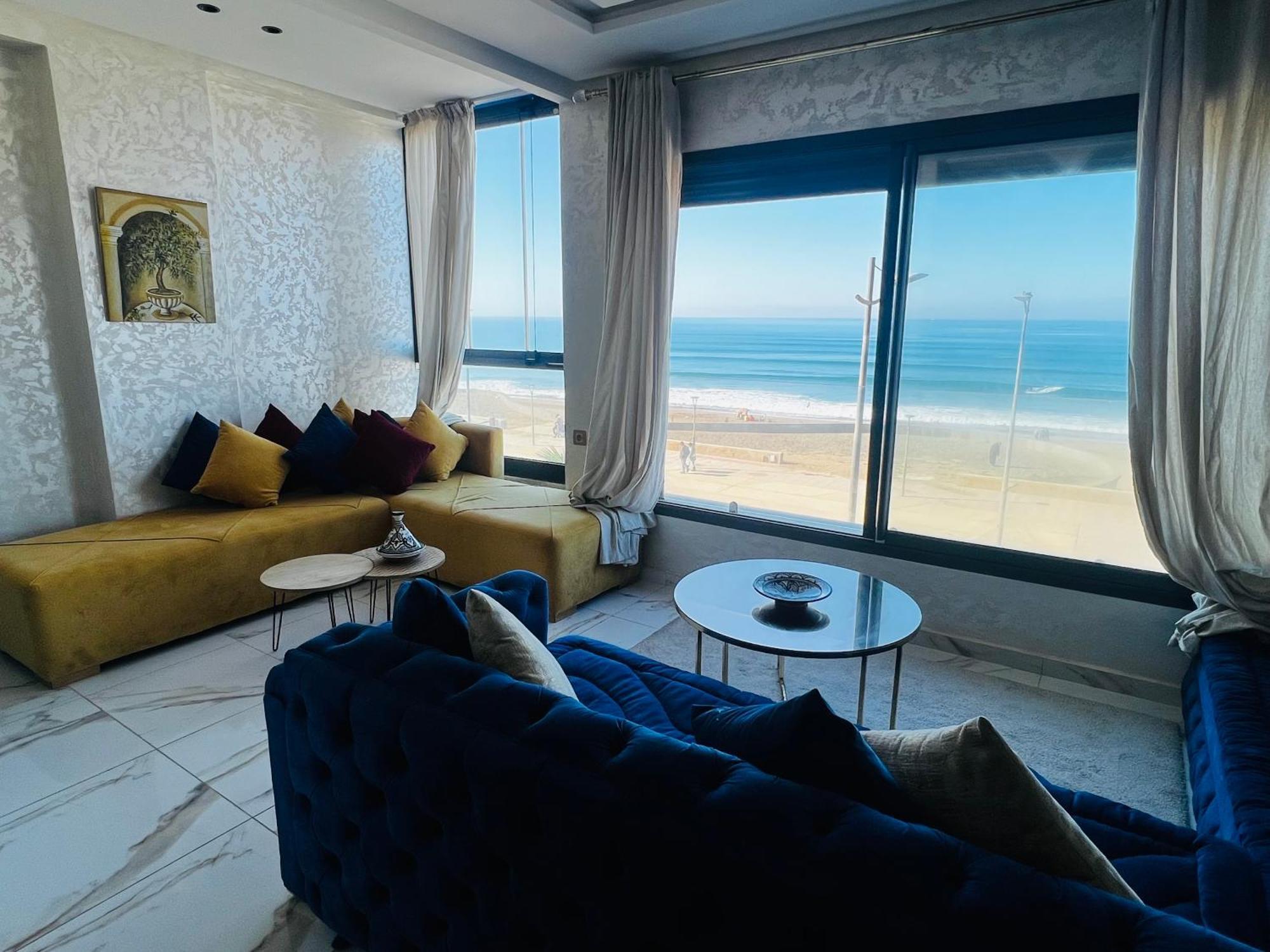 Golden Beach Elegance Sea View & Serenity Кенитра Экстерьер фото